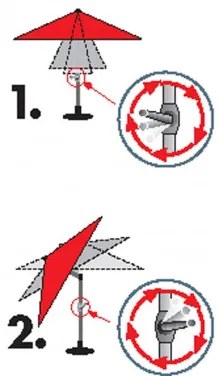 Doppler EXPERT 280 cm - slnečník s automatickým naklápaním kľučkou - 2. akosť (S270)