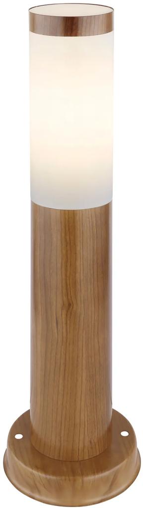 GLOBO Vonkajšia stojacia lampa BOSTON, 1xE27, 60W, 45cm, imitácia dreva