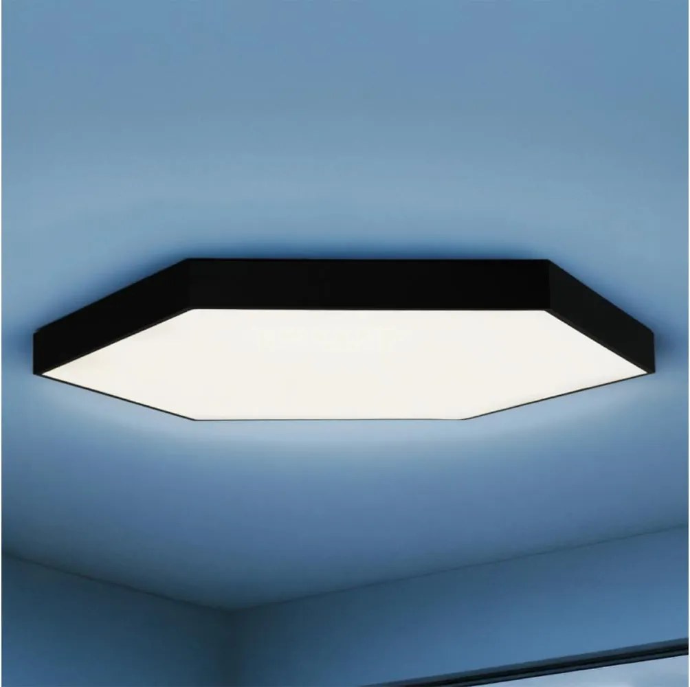 LED Stropné svietidlo LED/240W/230V 3000/4000/6500K pr. 120 cm čierna