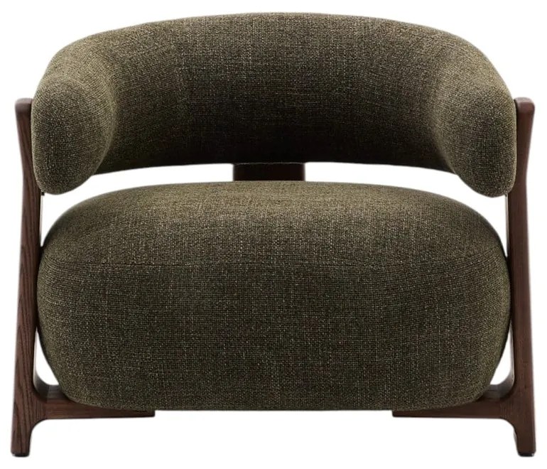 Zelené ženilkové kreslo Granite – Kave Home