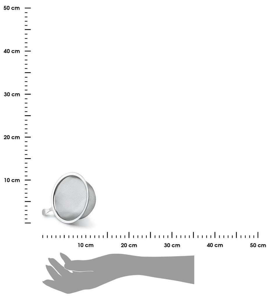 Mondex Kovový infuzér Basic Steel, 10,8x6 cm