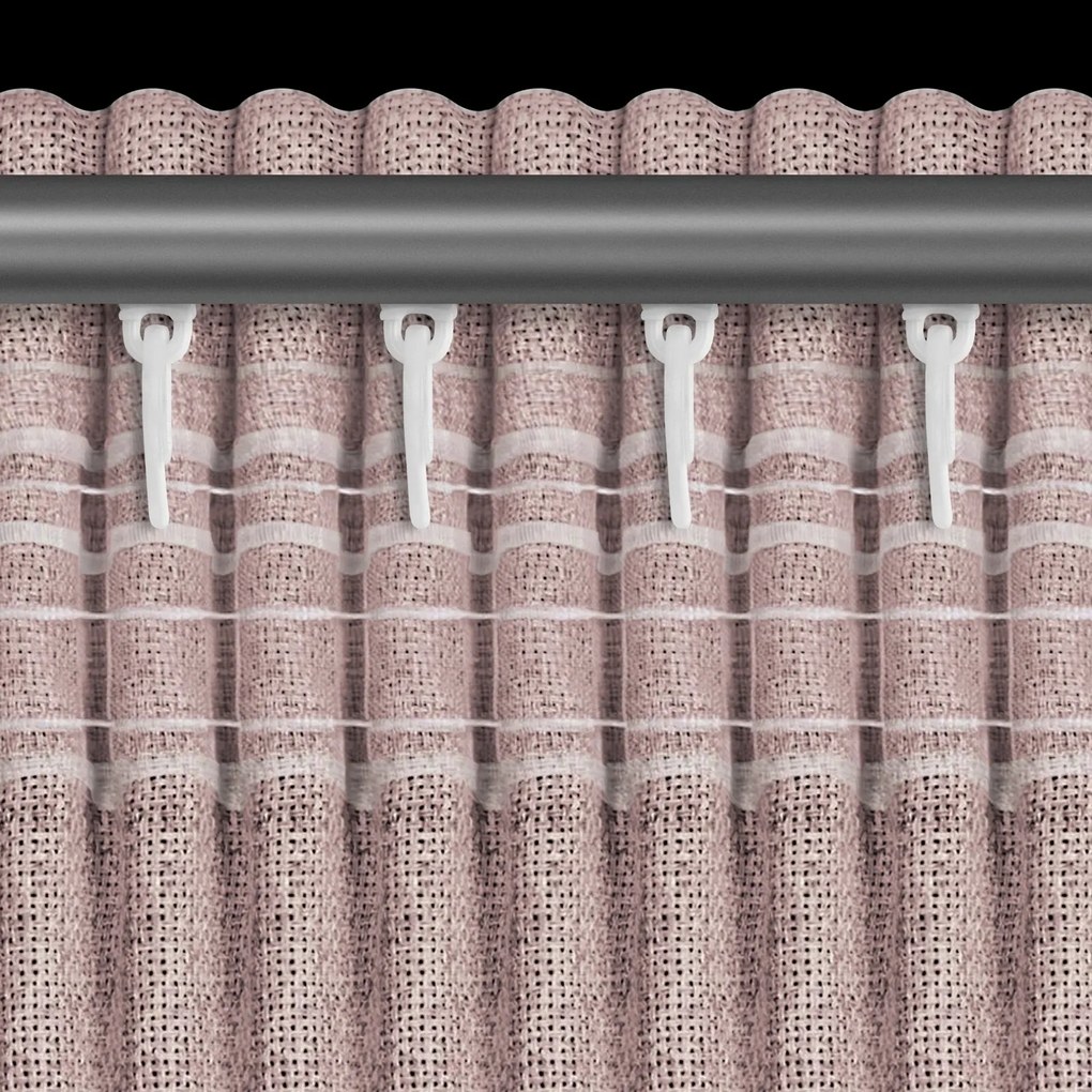 ZÁVES NA PÁSKE JULA2 140X270 CM PUDROVÁ