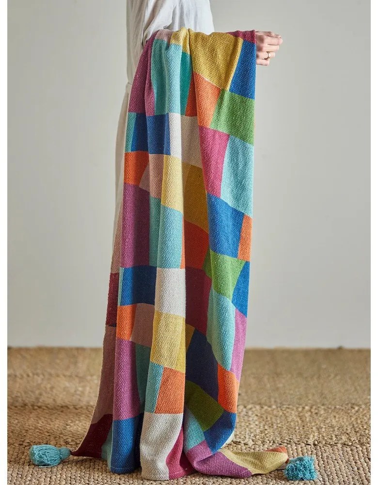 Detská deka z recyklovanej bavlny 130x160 cm Colorine – Bloomingville Mini