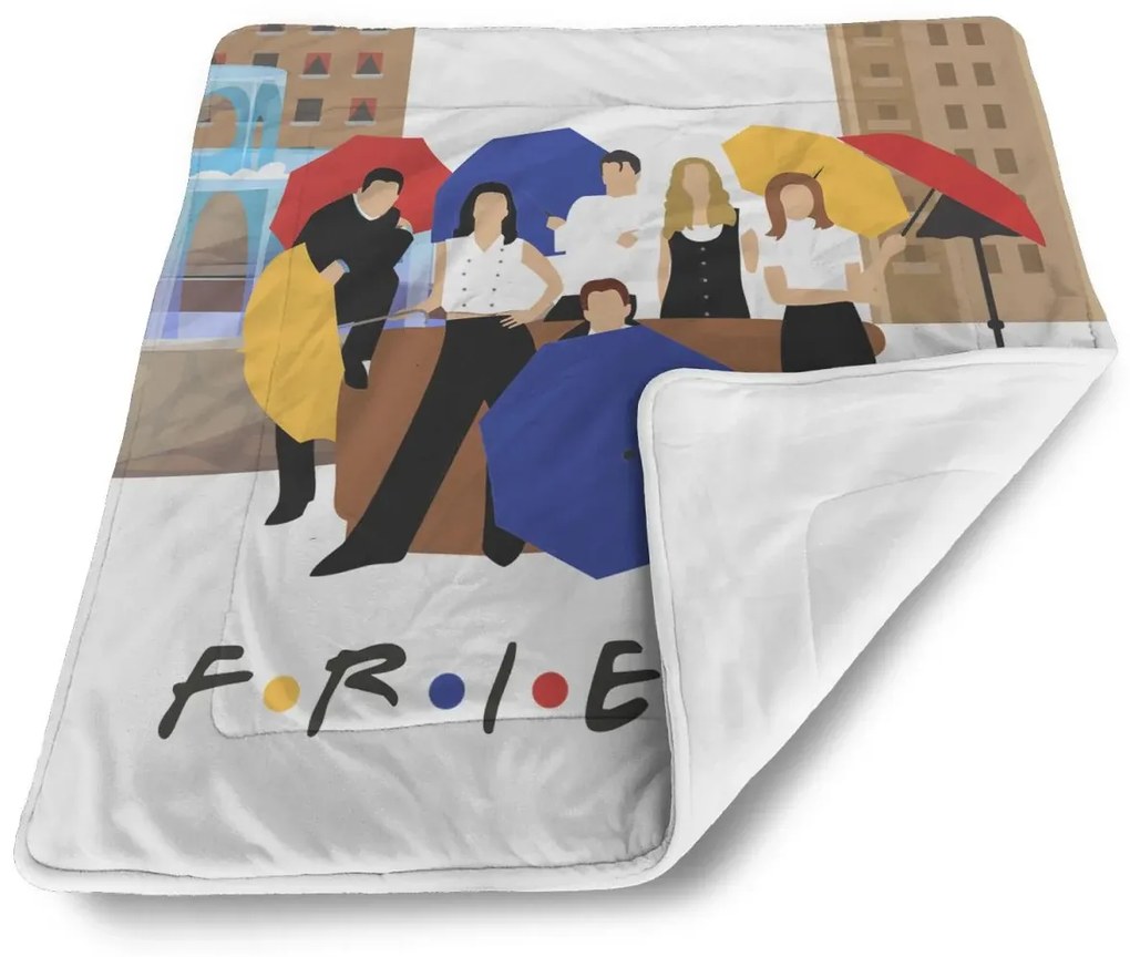 Sablio Deka pre bábätko Seriál Priatelia FRIENDS Gauč pri fontáne - 90x120 cm