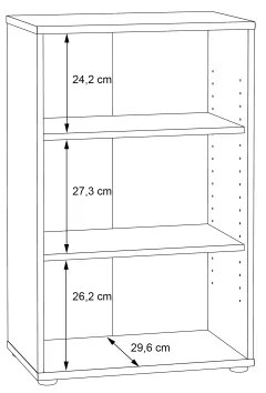 Knižnica URAN dub Artisan