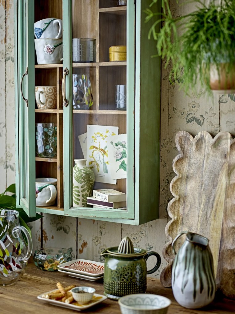 Bloomingville Sklenená miska Rondha Green