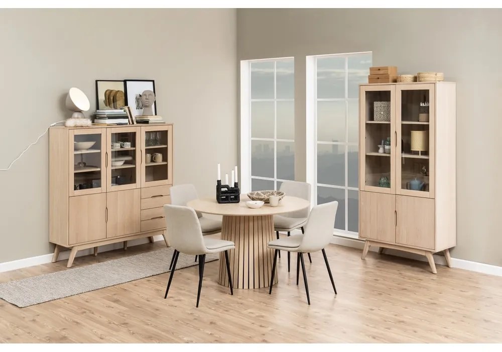 Krémová jedálenská stolička Becca – Actona