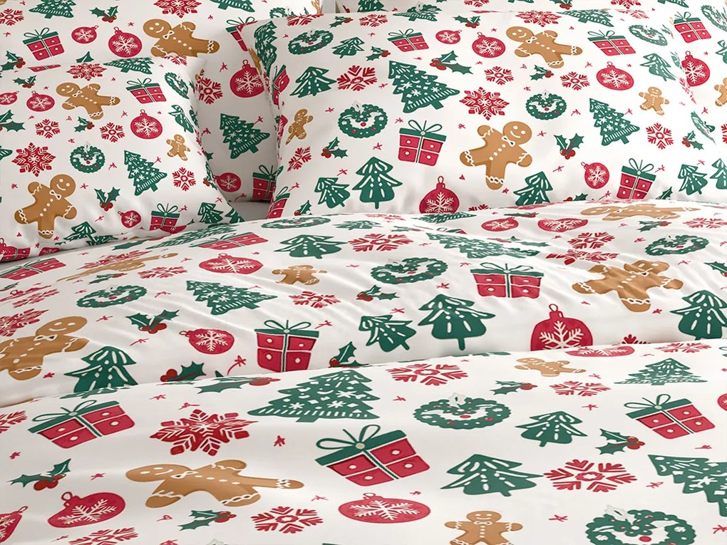 Bavlnené obliečky MERRY MOOD biele Rozmer obliečky: 70 x 90 cm | 140 x 200 cm