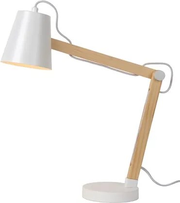 Lucide 03601/01/31 Stolné svietidlo TONY Desk lamp E14 biele