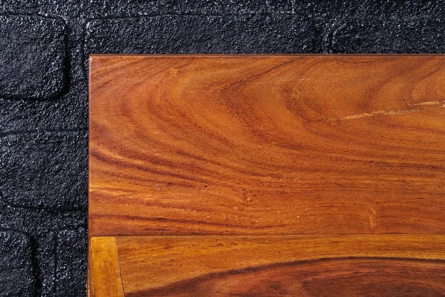 Dizajnová nástenná polica Elegant 110 cm Sheesham