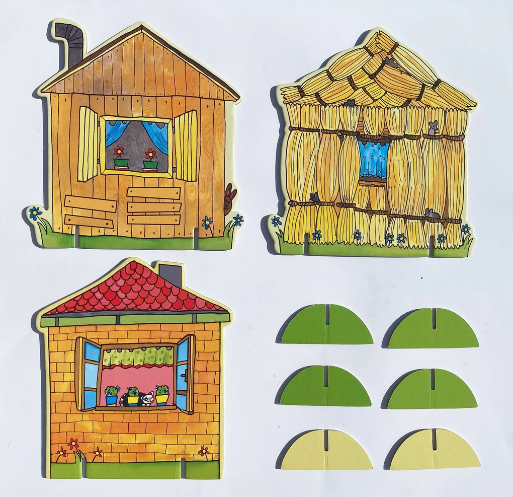 MARIONETINO – O troch prasiatkach – súbor kulís k bábkovému divadlu