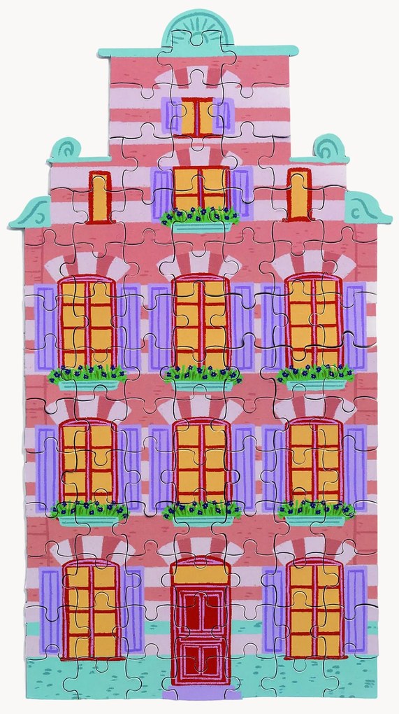 Ručne vyrobené puzzle House Wave