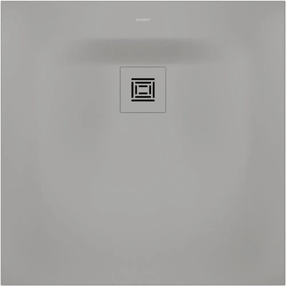 DURAVIT Sustano štvorcová sprchová vanička z materiálu DuraSolid, Antislip, 800 x 800 x 30 mm, svetlo šedá matná, 720269630000000