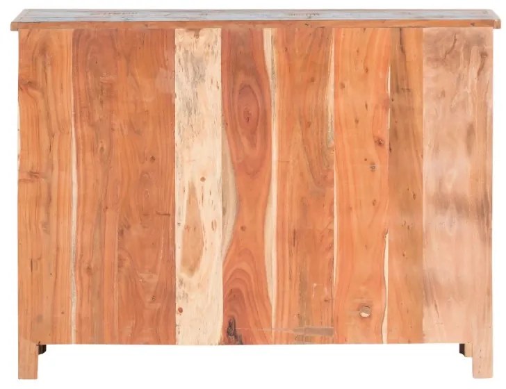 furniture-nabytek.cz - Masívna komoda Wakefield z recyklovaného dreva, lakovaná, viacfarebná – 122×42×90 cm