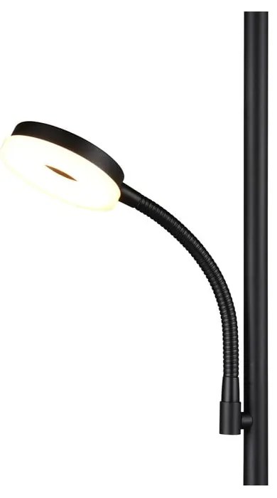 Čierna LED stojacia lampa (výška 178 cm) Specter – Trio