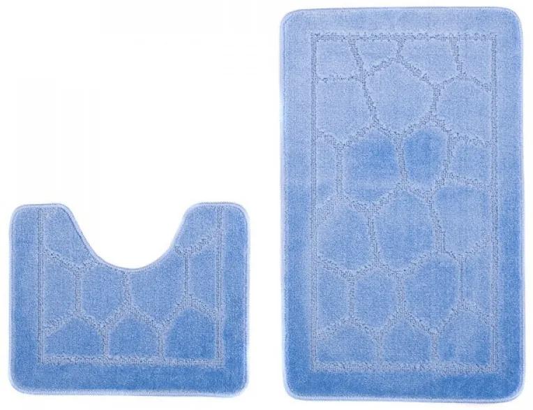 Kúpeľňové predložky 1147 modré 2 ks, Šířky běhounů 100 cm