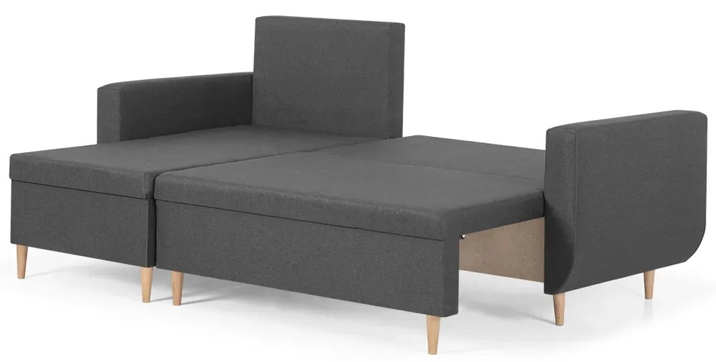 MEGA AKCE Rozkládací rohová sedací souprava DORIS Světle Šedá