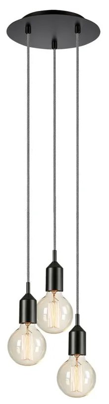 Čierne závesné svietidlo 25x25 cm Bronx - Markslöjd