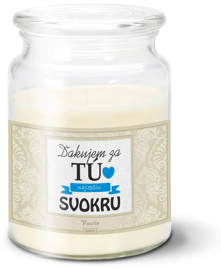 Sablio Sviečka Ďakujem za tú najlepšiu svokru - 500 g