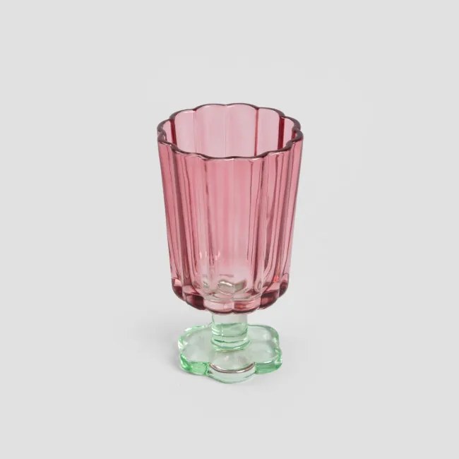 Pohár CASSIAR koralový / zelený 727177 220 ml