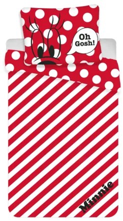 Jerry Fabrics Minnie Red "oh Gosh" 140x200/70x90 cm