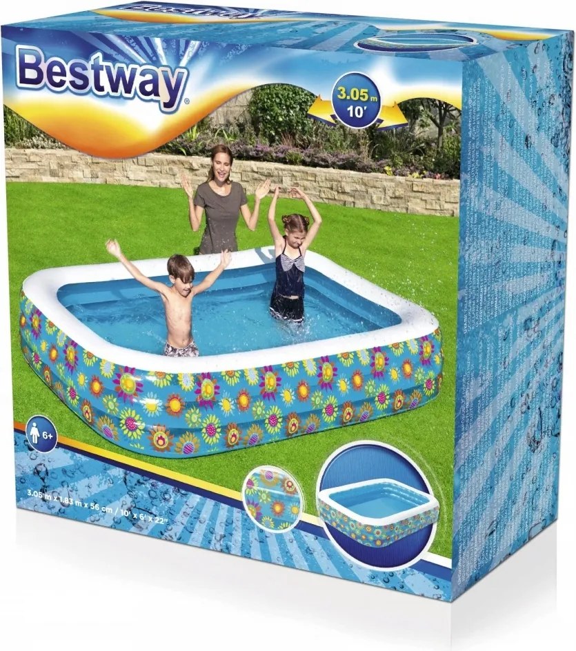 Veľký Nafukovací Záhradný Rodinný Bazén 305x183x56 cm 1161L Bestway 54121