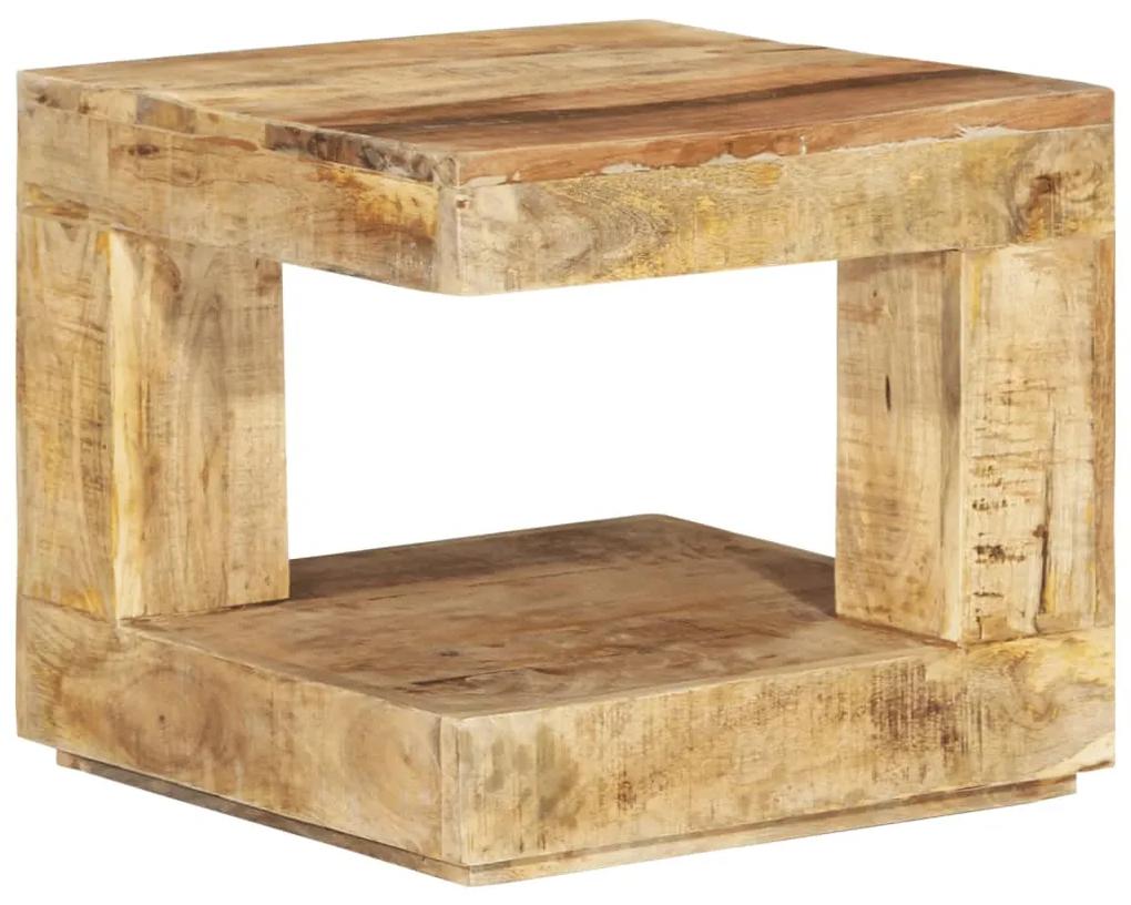 Konferenčný stolík 45x45x40 cm masívne mangovníkové drevo