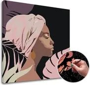 Maľovanie podľa čísel ŽENA – nízka náročnosť SPECIAL BLACK EDITION