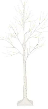 SPRINGOS LED stromček Breza - 120cm, 48LED, IP44, teplá biela