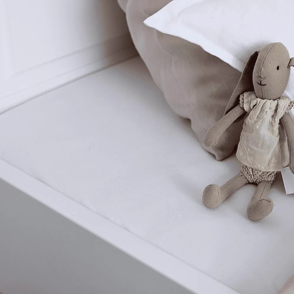 Posteľná plachta biela 70x140cm