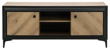 TV stolík s čiernym dekorom FRAME 150 cm