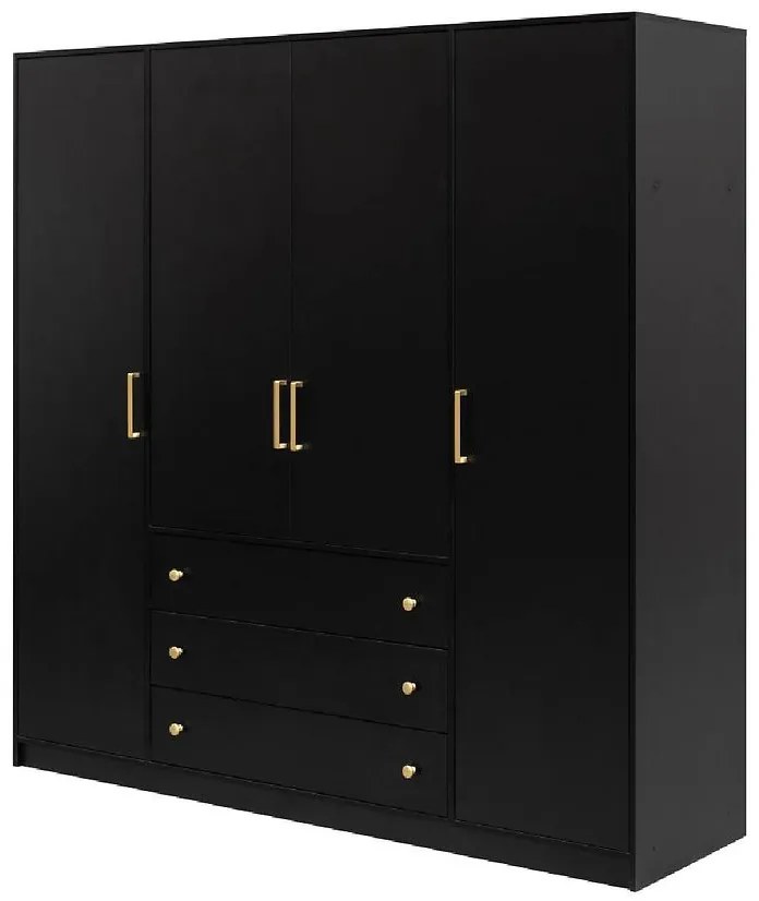 Skriňa Bali D4 retro čierna