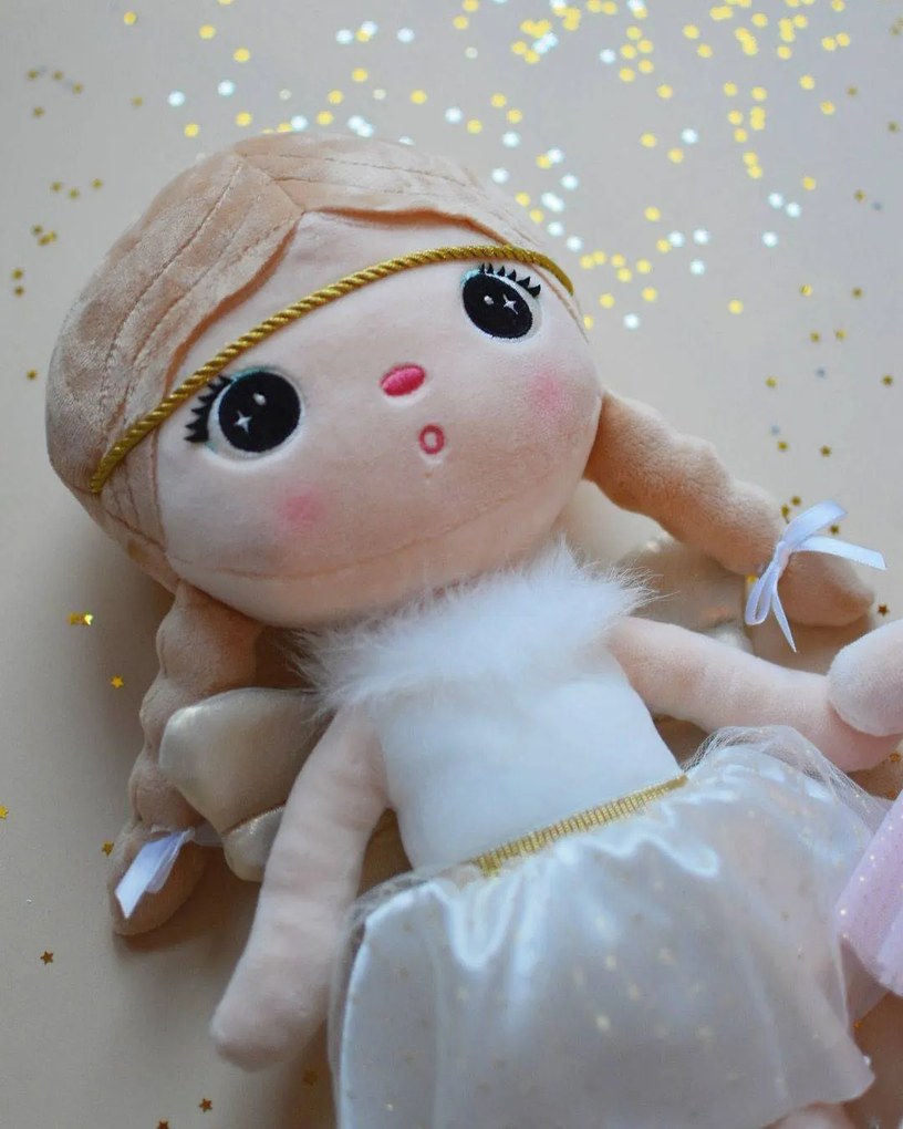 Bábika Anjelik biela s menom Viktória 48 cm