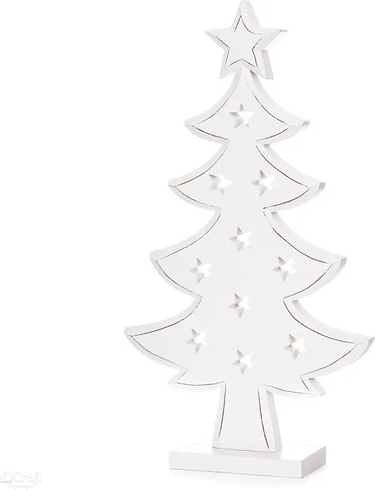 Drevená dekorácia Vianočný stromček 22 x 40 cm