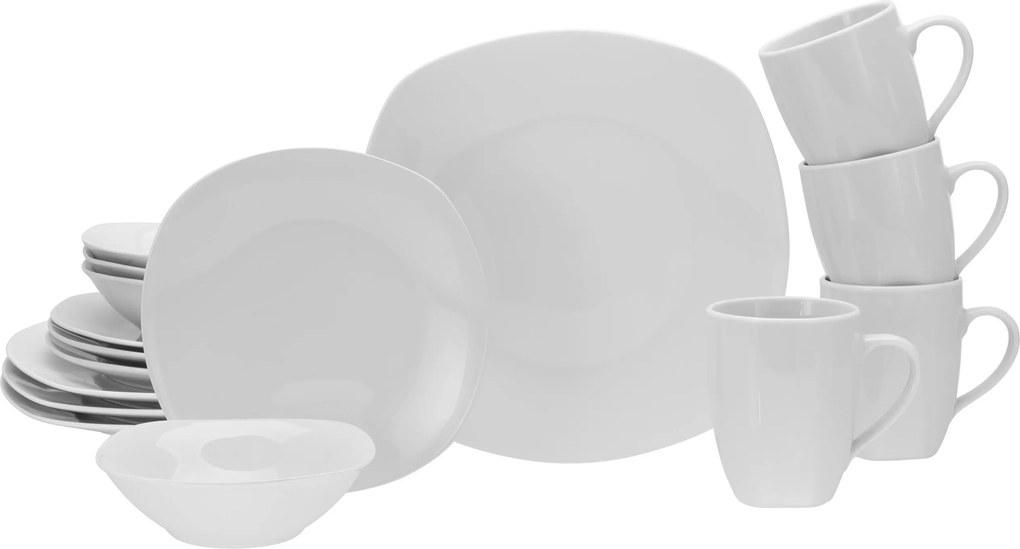 XXXLutz KOMBINOVANÝ SERVIS Square 16-dielne Creatable - Online Only bytové doplnky - 007768129201
