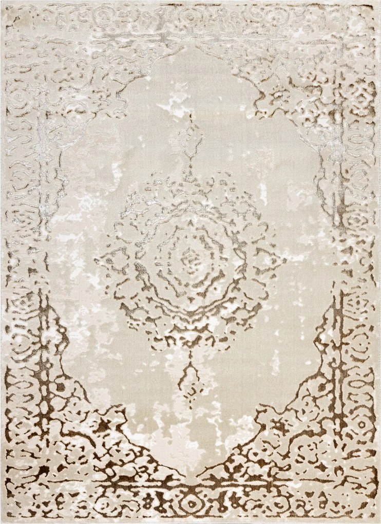 Dywany Łuszczów, Kusový koberec Allure 1961 cream/gold, 180x270, žltá, kancelária