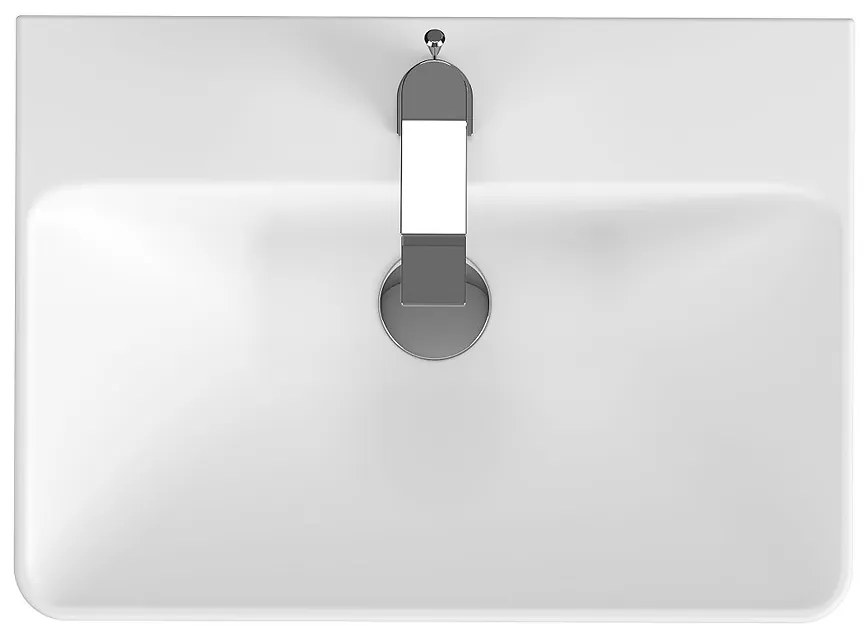 Cersanit Mille, skrinkové umývadlo 56x40 cm, biela, K675-001