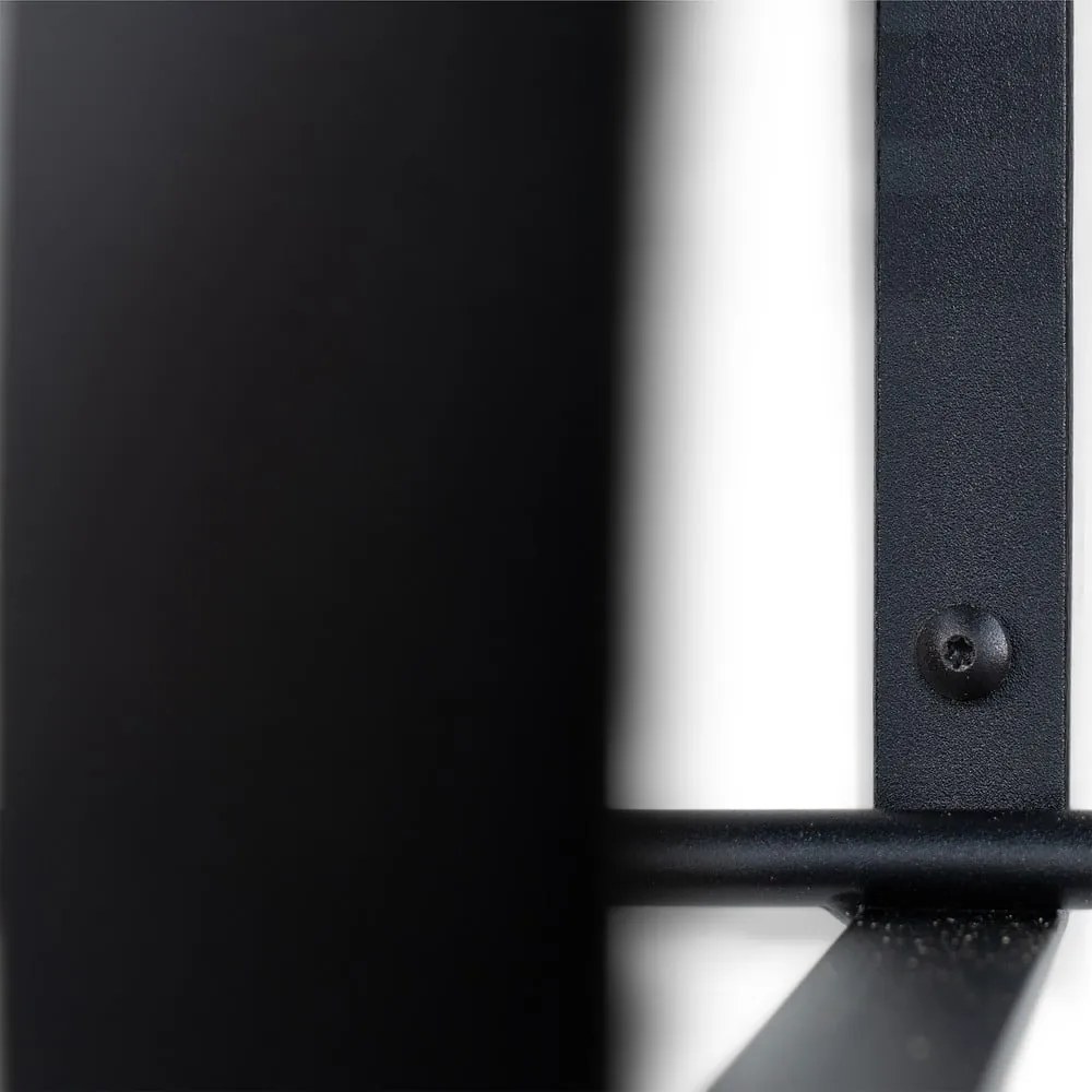 Čierny kovový nástenný vešiak s poličkou 100 cm Rex – Spinder Design