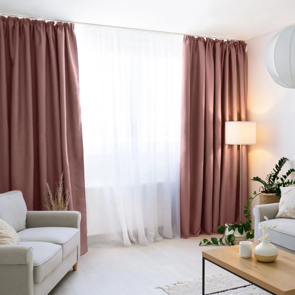 Goldea zatemňovací záves blackout - staroružový 280x270 cm