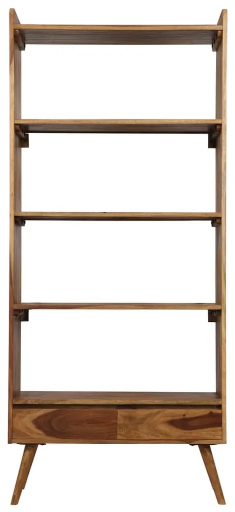 vidaXL Knižnica, masívne sheeshamové drevo 75x30x170 cm