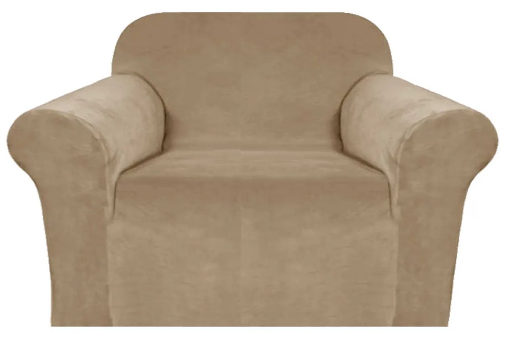 Napínací poťah na kreslo VELTO Farba: Modrosivá