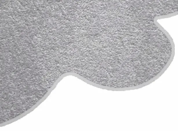 Kusový koberec Eton šedý kvetina, 120x120 kvietok, šedá, kuchyňa, Vopi