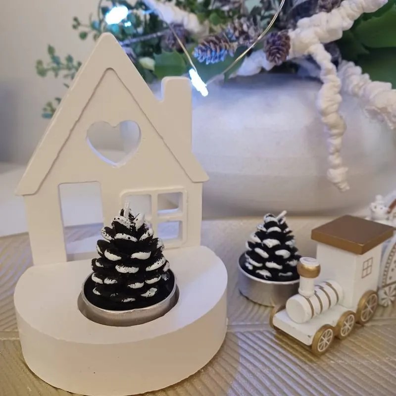 DECOLED Svíčky, 3,5 x 5 cm, 4 kusy