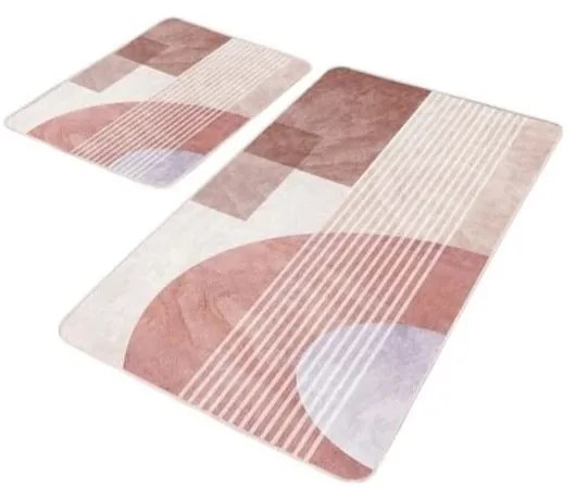 Zamatové kúpeľňové predložky v súprave 2 ks 60x100 cm – Mila Home