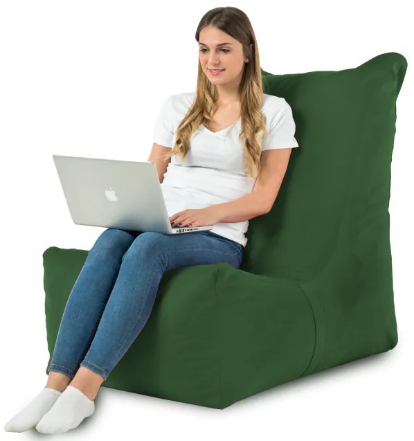 Moderné kreslo DISTINTO tmavo zelená