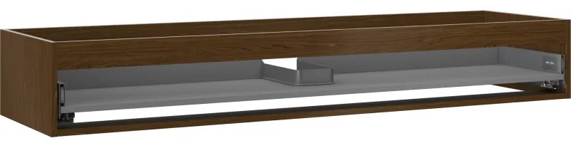 Mexen Box-A, závesná skrinka 160 cm, 1 zásuvka, orech, 91AX0-1600-235-1-86