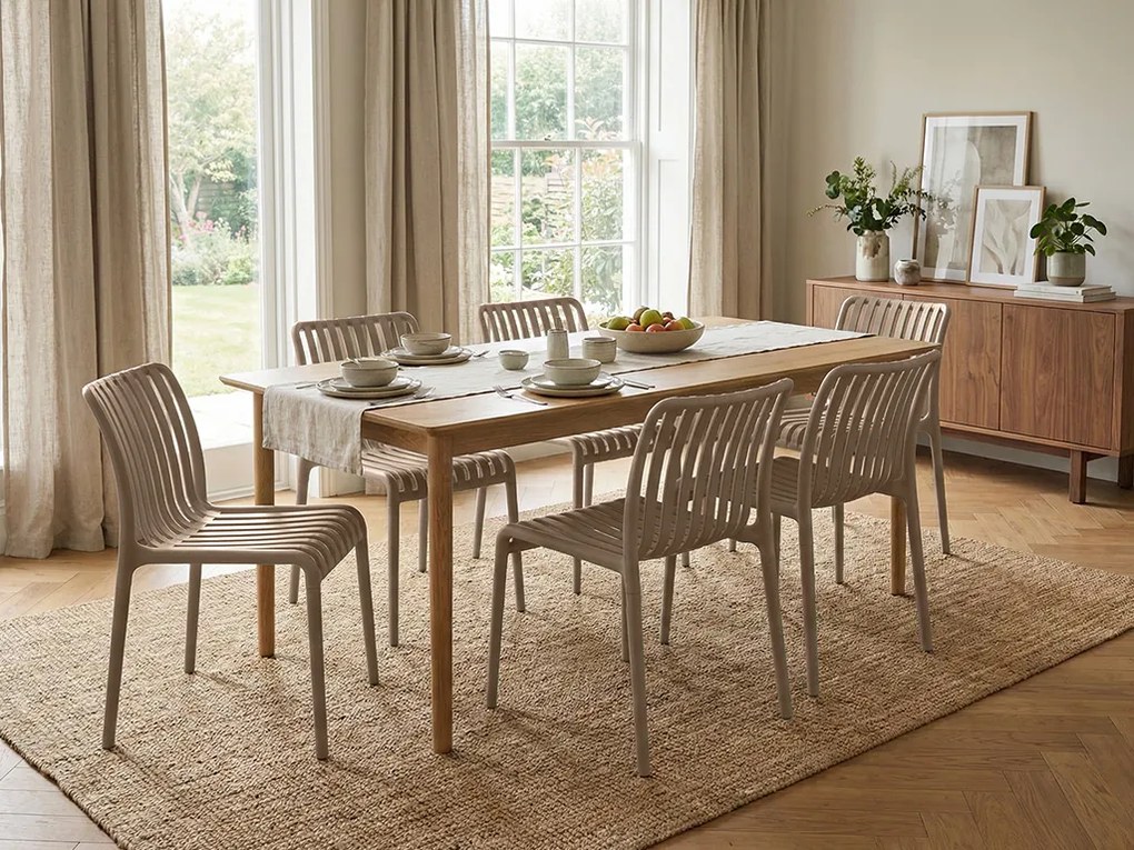 Plastová stolička TREGO, béžová