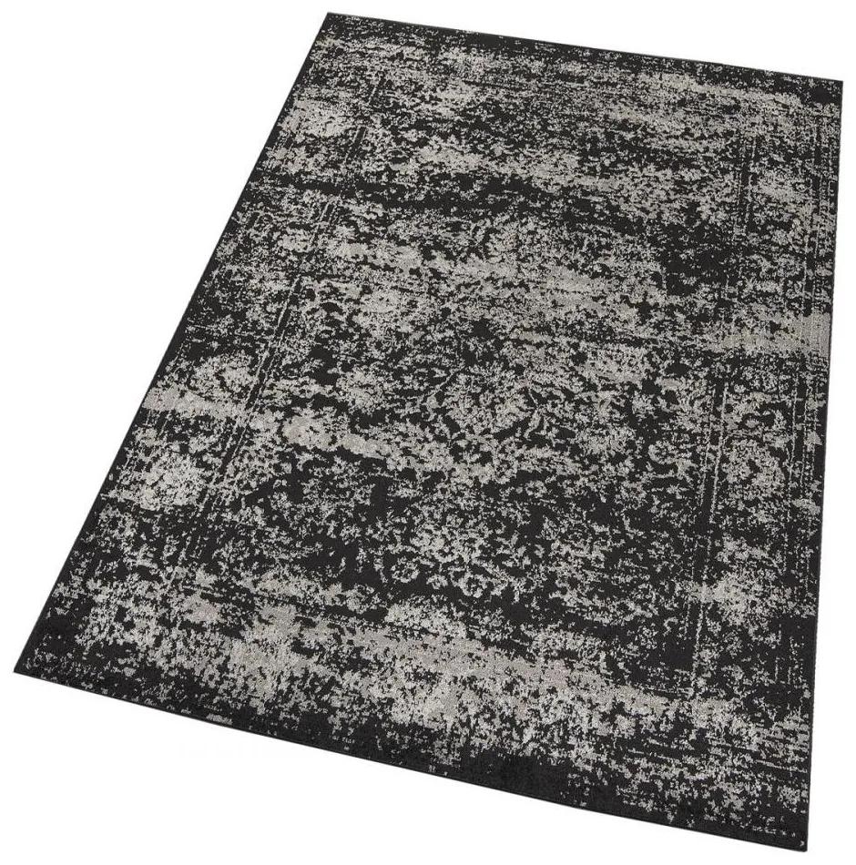 Kusový koberec Alesta čierny 60x200cm