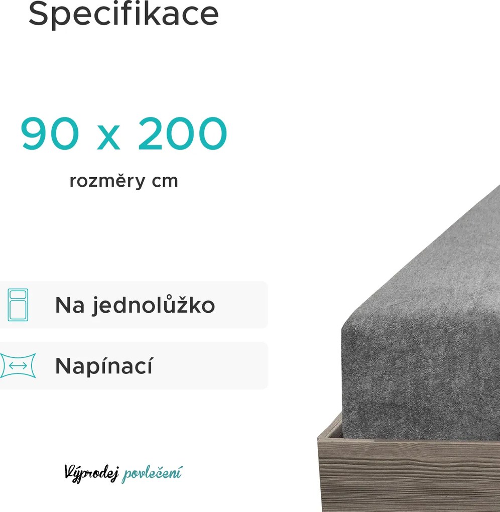 Froté plachta EXCLUSIVE tyrkysová 90x200 cm