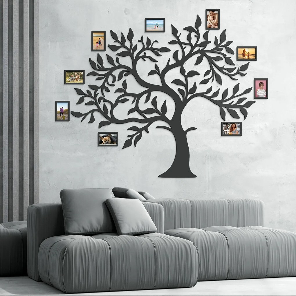 DUBLEZ | Drevená nálepka na stenu - Strom s fotkami